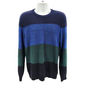 Diesel Crew-Neck K-Everflow Sweater Wool Blend Blue Green Sweater Mens Large